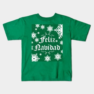 Feliz Navidad - Green Team Kids T-Shirt